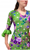 Vestido Flamenco Alicia Floral Godê