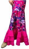 Floral Alicia Flamenco Godet Dress