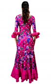 Floral Alicia Flamenco Godet Dress