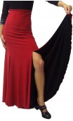 Double-Face Jeane Slit Long-Skirt