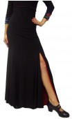 Double-Face Jeane Slit Long-Skirt