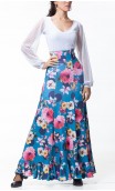 Floral Guadalupe Long-Skirt
