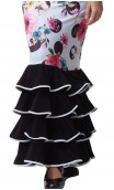 Saia Amaya Floral 4 Babados