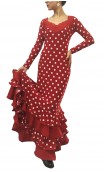 Vestido Granadino Lunares 3 Babados