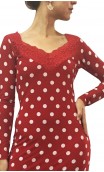 Vestido Granadino Lunares 3 Babados