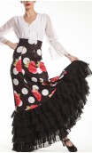 Granada Polka-Dots Long-Skirt w/ 6 Panels