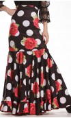 Naju Printed Long-Skirt Extra Godet