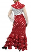 Polka-dots Scarf w/Ruffle