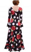 Floral Luna Godet Long Dress