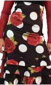 Letizia Floral 8 Ruffles Long-Skirt