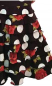 Letizia Floral 8 Ruffles Long-Skirt