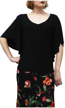 Blusa Julie Manga Fluida