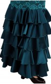 Vestido de Encajes Acqua 5 Volantes