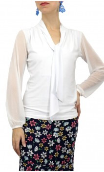 Clarice Blouse with Neck Strap