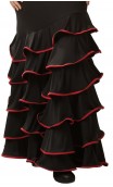 Cádiz 6 Ruffles Long-Skirt