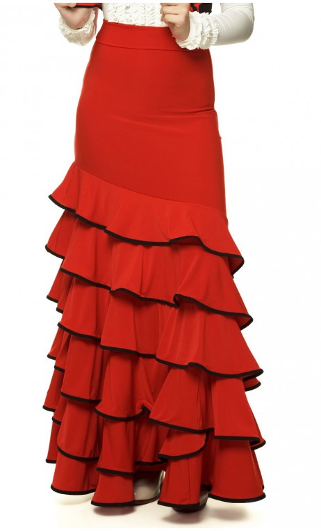 Colors Cádiz 6 Ruffles Long-Skirt