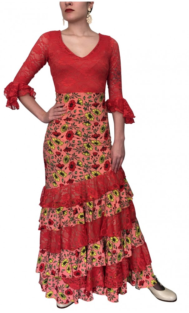red skirt and top set