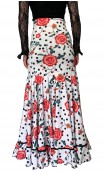Naju Printed Long-Skirt Extra Godet