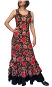 Penelope Flamenco Long-Dress 3 Ruffles