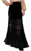 Lilly Flamenco Long-Skirt Velvet & Tulle