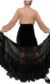 Lilly Flamenco Long-Skirt Velvet & Tulle