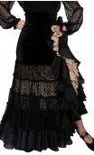 Lilly Flamenco Long-Skirt Velvet & Tulle