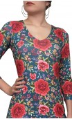Vestido Flamenco Grace Floral 4 Babados