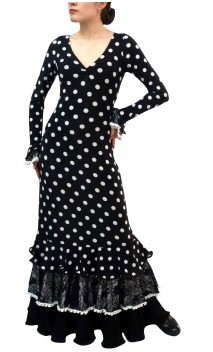 Granadino Polka-dots Flamenco Dress 3 Ruffles