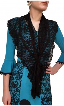 Lace Scarf w/Ruffle