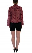 Printed Carmela Crepe Leotard-Shirt