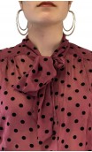 Camisa Carmela Crepe Tipo Malla Estampada