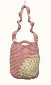 Bolsa de Crochet Rosa c/Cru