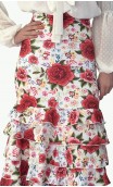 Letizia Floral 8 Ruffles Long-Skirt