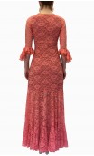 Olga Lace Flamenco Dress w/ Ruffles Details