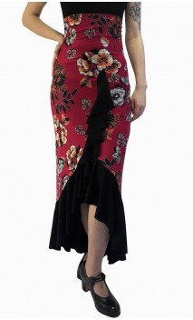Agnes 1 Ruffle Printed Flamenco Skirt