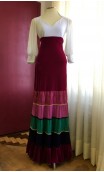 Pink Velvet Canastera Flamenco Skirt