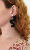 Earrings, Flower for Hair & Flower Apliqué