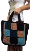 Bolso en Crochet Cuadrada de Colores