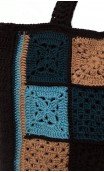 Bolso en Crochet Cuadrada de Colores