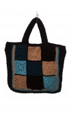 Bolso en Crochet Cuadrada de Colores