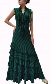 Striped Flamenco Dress 6 Ruffles