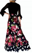 Angie Floral Flamenco Skirt