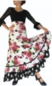 Angie Floral Flamenco Skirt