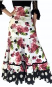 Angie Floral Flamenco Skirt