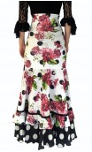 Angie Floral Flamenco Skirt