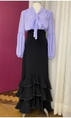 Lilac Flamenco Leotard-Shirt