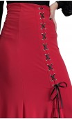 Janis Flamenco Skirt with Eyelets and Satin Tape Detail