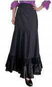 Antonella Wrap Over Flamenco Skirt w/Fringe