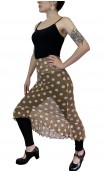 Midi Polka-dots Tulle Skirt