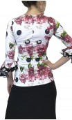 Blusa Angie Estampada c/ Manga 3/4